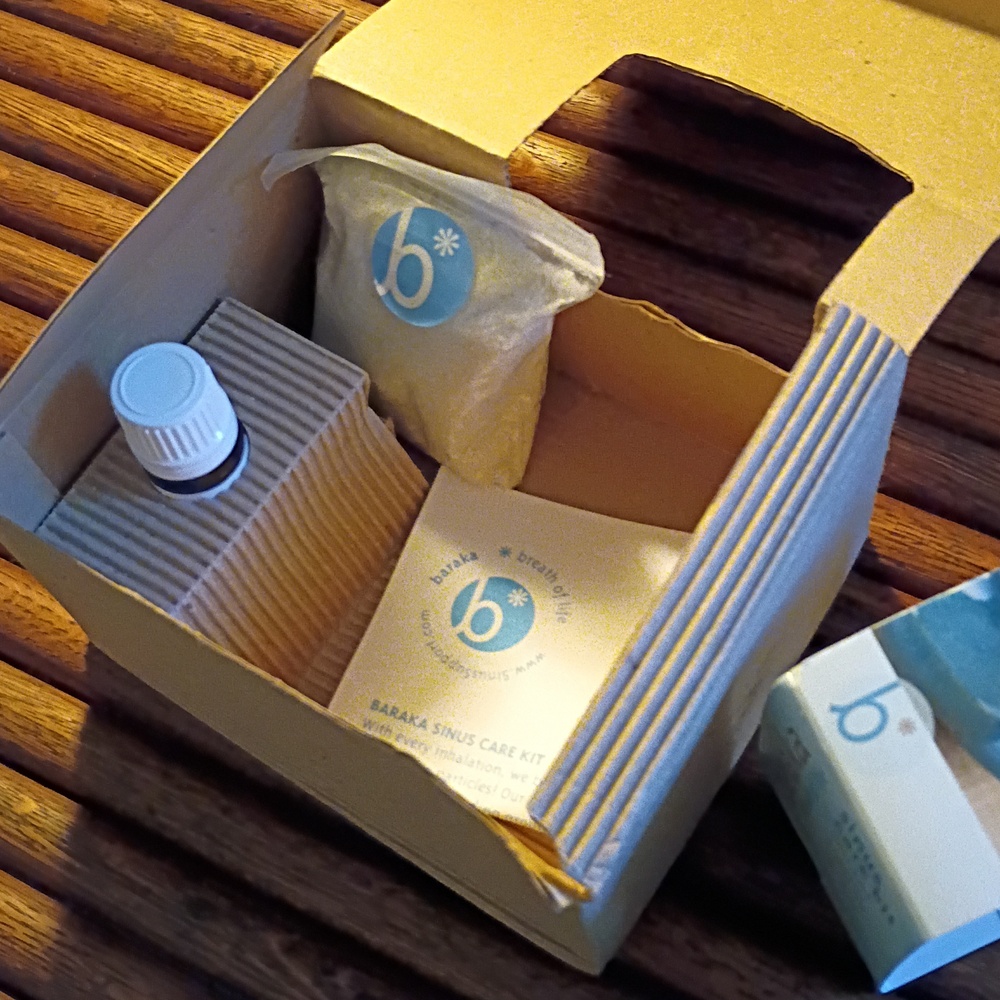 Baraka Neti Pot Kit - Snoring Saline Solution, Handcrafted Blue Ceramic Unit... - Picture 8 of 11